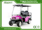 Rose Color Electric Fuel Type 4 Wheel Electric Golf Car Electric Vehicle 48 Voltage Aluminium Framework