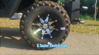 M1S4+2FF presenta il nuovo carrello da golf a 6 posti di design elettrico con batteria da 48 V con certificazione CE per voi