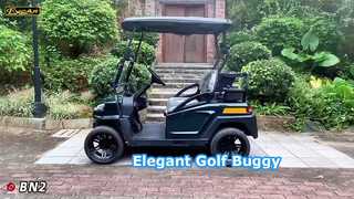 BN2 verde scuro Scopri perché scegliere un elegante buggy da golf elettrico a 2 posti sollevato con batteria al litio da 48 V