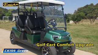 Carrelli da golf elettrici verdi CK1S4 Sedili premium opzionali per un maggiore comfort. Telaio solido con amplificatore